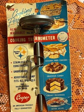 Stainless Steel Cooking Thermometer - Silver